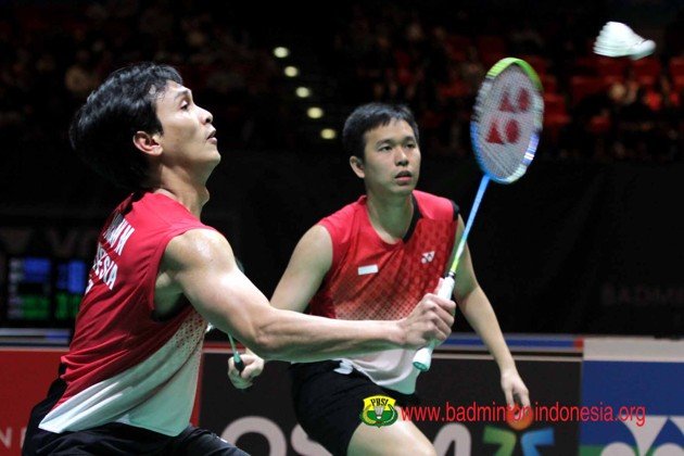 Hendra Dan Ahsan Sudahi Perlawanan Pasangan Inggris