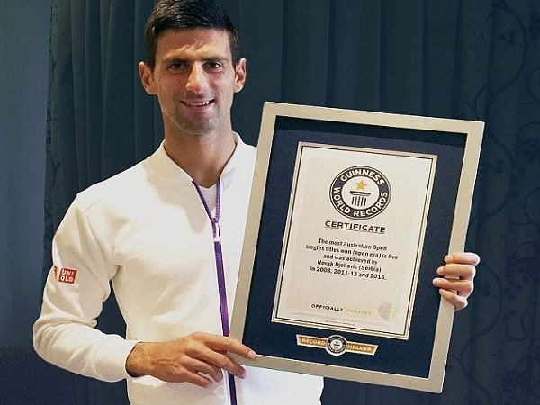 Novak Djokovic Dan Serena Williams Mendapatkan Penghargaan Dari Buku Rekor Dunia