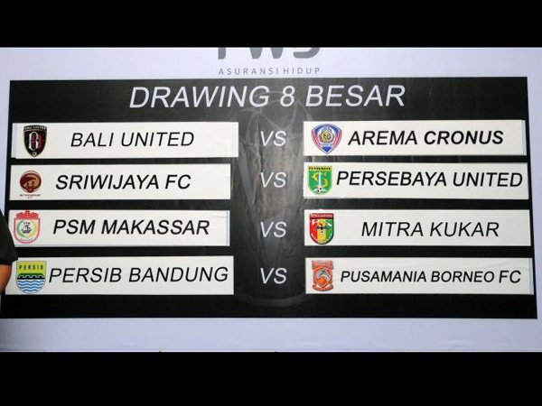 Jadwal Babak 8 Besar Piala Presiden 2015