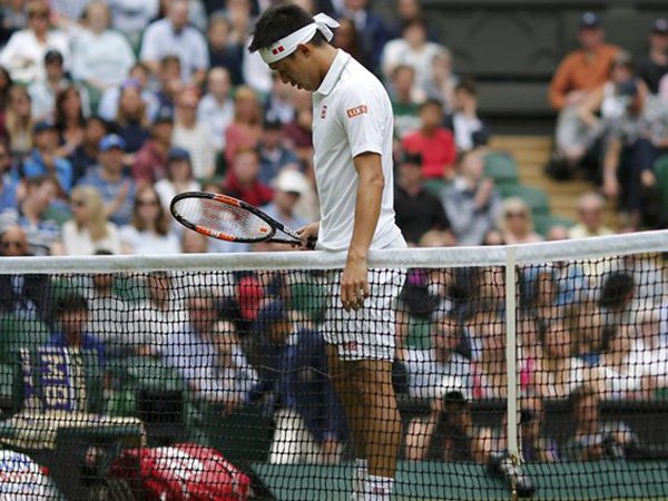 Berita Tenis Wimbledon 2016: Kei Nishikori Tidak Beruntung Kembali Hadapi Cedera