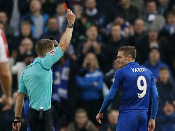 Berita Liga Inggris: Banding Leicester Atas Kartu Merah Jamie Vardy Ditolak