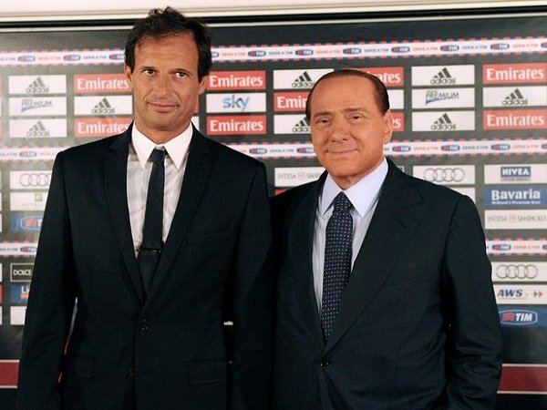 Berita Liga Italia: Jual Kepemilikan Milan, Allegri Ucapkan Terima Kasih Pada Berlusconi