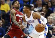 Cetak 17 Poin di Kuarter Terakhir, Westbrook Bawa Thunder Hancurkan Heat