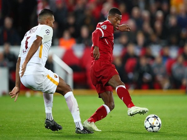 Liverpool Unggul Tiga Gol Atas Roma, Gini Wijnaldum Cukup Bahagia