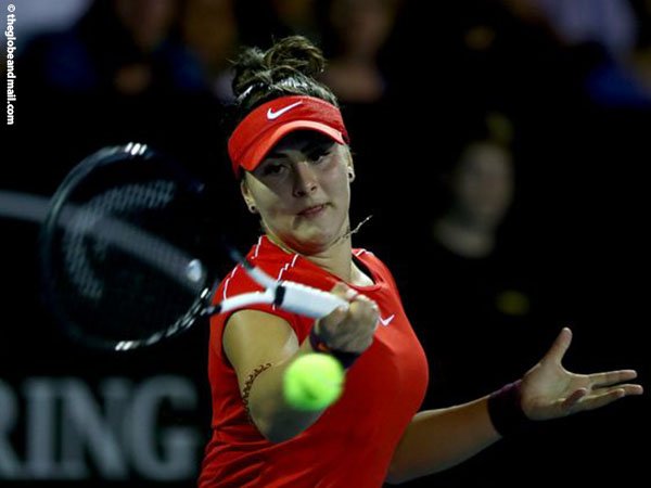 Bianca Andreescu Permalukan Petenis Unggulan Pertama, Caroline Wozniacki Di Auckland