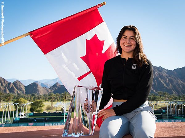 Bianca Andreescu Merasa Kagum Melihat Namanya Disandingkan Dengan Para Juara Di Indian Wells