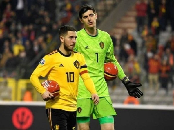 Thibaut Courtois Bujuk Eden Hazard untuk Gabung Real Madrid