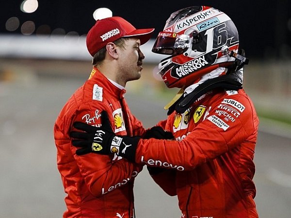 Sebagai Rekan Setim, Vettel Siap Bantu Leclerc Menangkan GP Bahrain