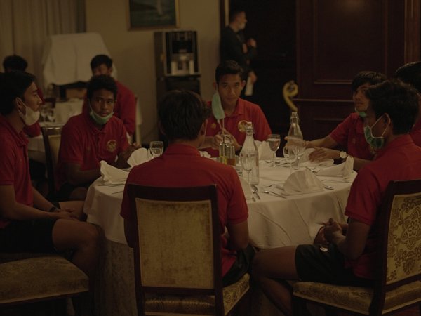 Skuat timnas Indonesia U-19 makan malam di Kota Split