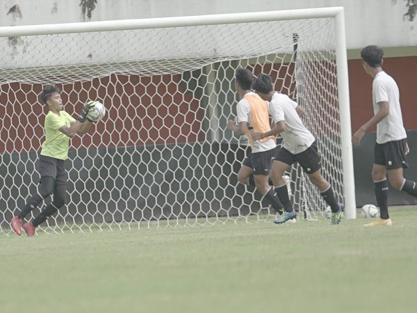 Game internal terakhir timnas Indonesia U-16 pada TC di Yogyakarta