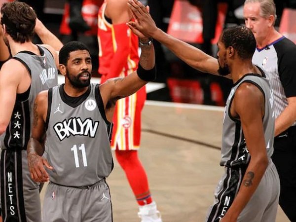 Dua pemain andalan Brooklyn Nets, Kevin Durant dan Kyrie Irving. (Images: NBA)