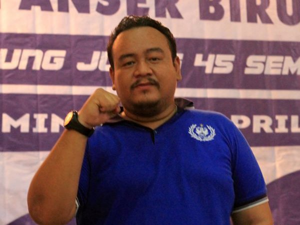 Ketum kelompok suporter PSIS Semarang, Panser Biru, Galih Eko Putranto atau Galih Ndog