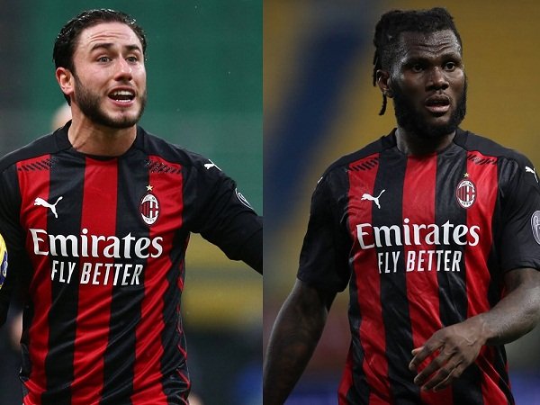 Duo Milan Davide Calabria dan Franck Kessie