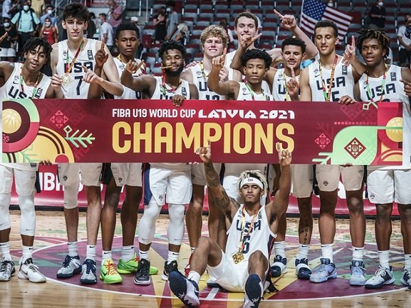 Tim Basket Amerika Serikat juarai Piala Dunia FIBA U-19 2021.