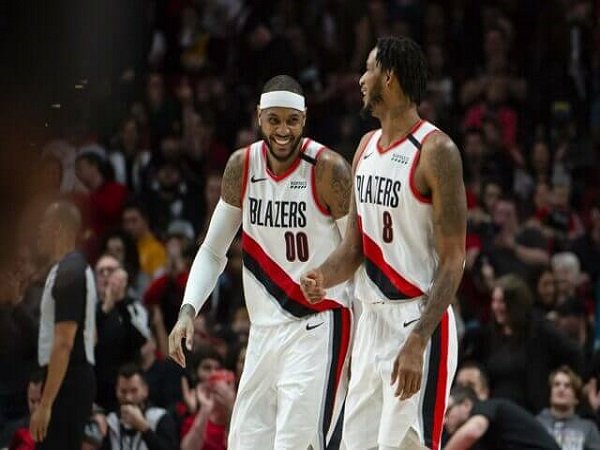 Trevor Ariza saat bersama Carmelo Anthony di Portland Trail Blazers.