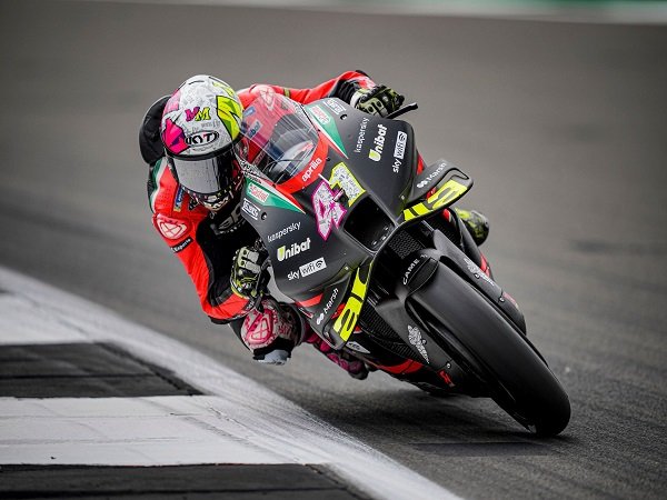 Aleix Espargaro rajai sesi warm-up MotoGP Inggris.