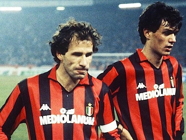 Franco Baresi dan Paolo Maldini