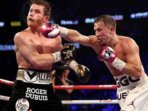 Dua pertarungan terdahulu antara Canelo Alvarez (kiri) dan Gennadiy Golovkin sangat menguntungkan secara finansial. (Sumber: Globaltimes)