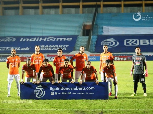 Pemain Persija ketika berfoto jelang pertandingan