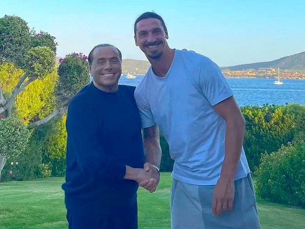 Silvio Berlusconi dan Zlatan Ibrahimovic