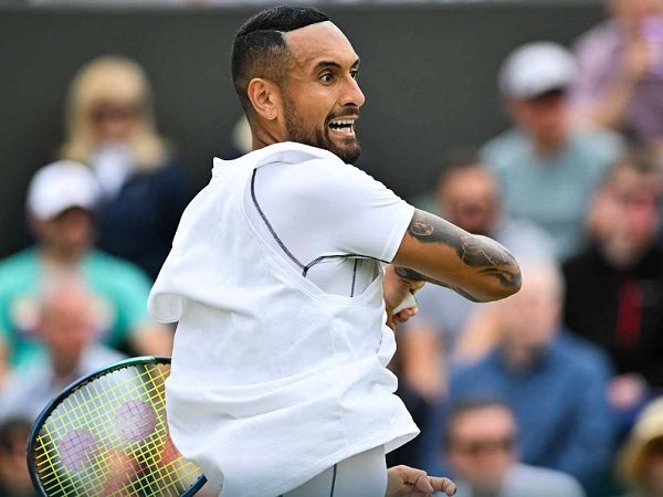 Tampil perkasa, Nick Kyrgios bantai Filip Krajinovic di Wimbledon