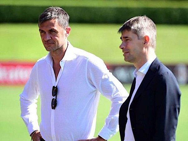 Paolo Maldini dan Ricky Massara