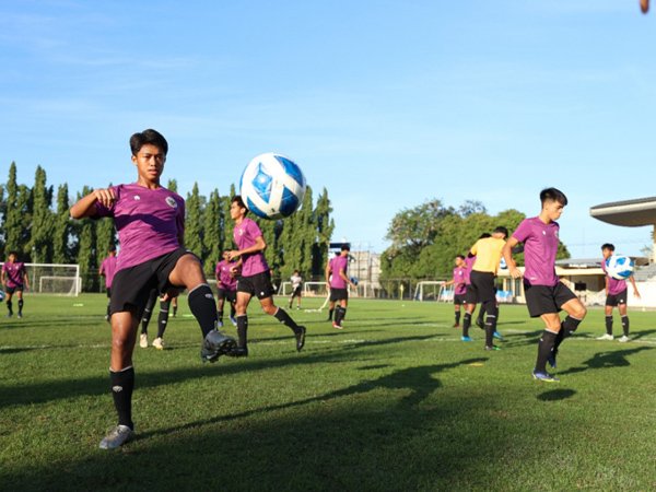 Persiapan timnas Indonesia U-16 untuk menghadapi Vietnam di laga terakhir