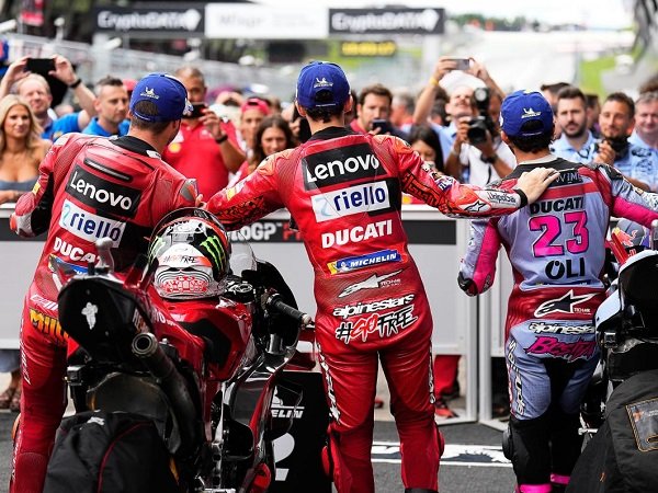 Ducati sumringah lihat dominasi para pebalapnya di GP Austria.