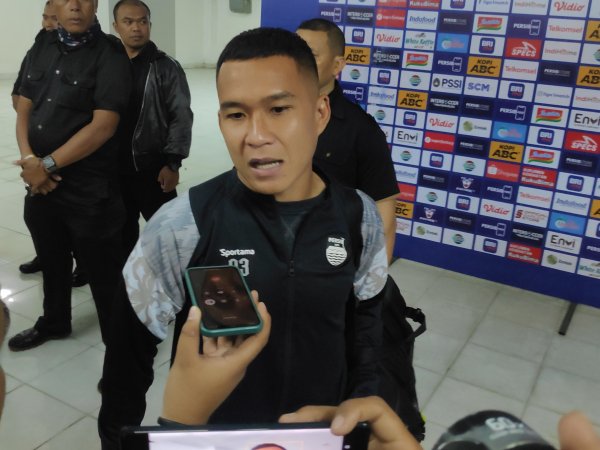 Erwin Ramdani ketika diwawancara usai laga