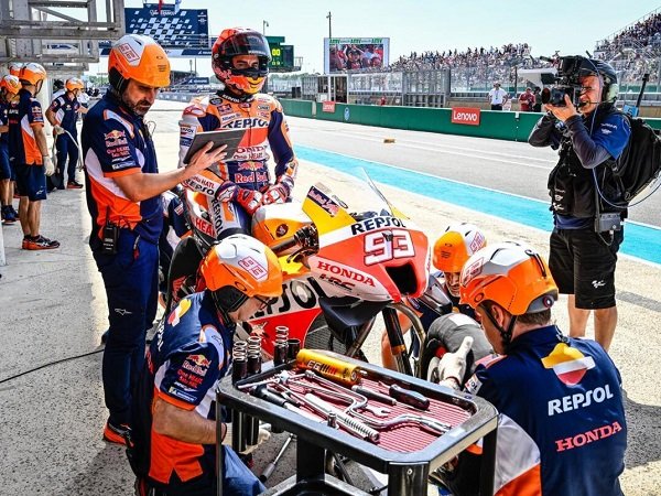 Marc Marquez tak terima jika Honda disebut kehilangan arah.