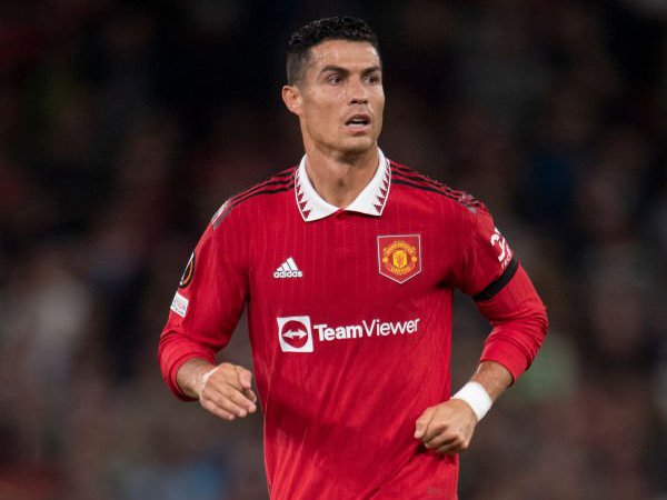 Penyerang Manchester United, Cristiano Ronaldo.