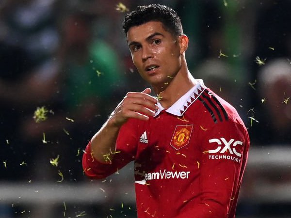 Penyerang Manchester United, Cristiano Ronaldo.