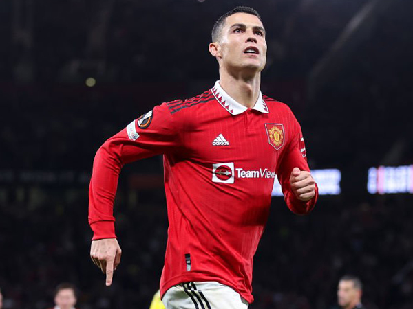 Penyerang Manchester United, Cristiano Ronaldo.