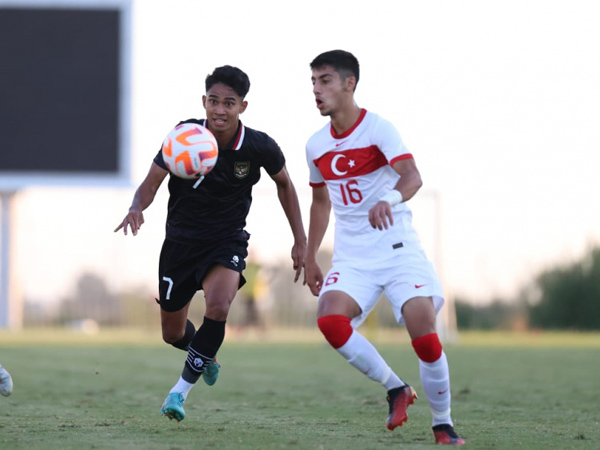 Pertandingan uji coba timnas Indonesia U-20 kontra Turki U-20