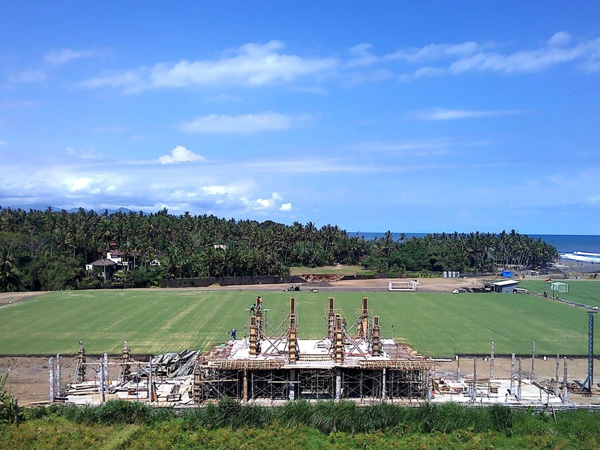 Proses pembangunan Training Center Bali United