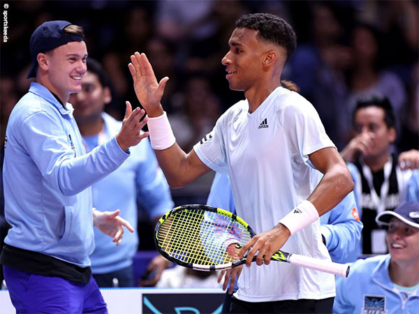 Felix Auger Aliassime defeats Nick Kyrgios in the World Tennis League