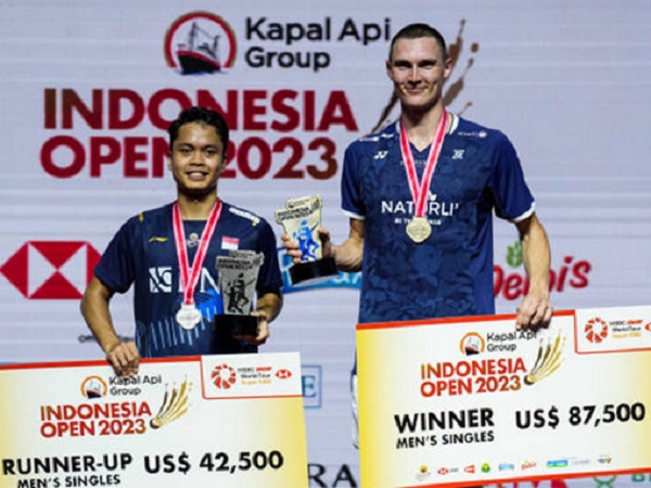 Viktor Axelsen Samai Rekor Taufik Hidayat dan Ardy Wiranata di Indonesia Open