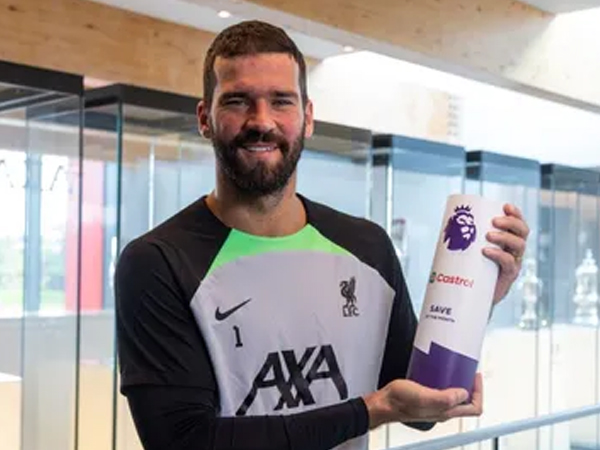 Premier League Save of the Month Bulan Agustus Dimenangkan Alisson Becker