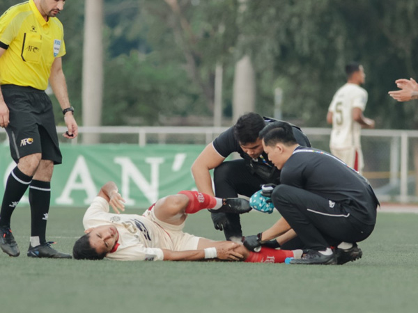 Gelandang muda Bali United, I Made Tito mengalami cedera di laga AFC Cup