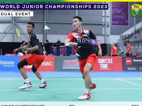 Al Farizi/Joaquin Amankan 16 Besar Kejuaraan Dunia Junior 2023