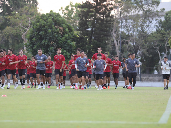 Latihan pertama timnas Indonesia jelang Kualifikasi Piala Dunia 2026 putaran pertama