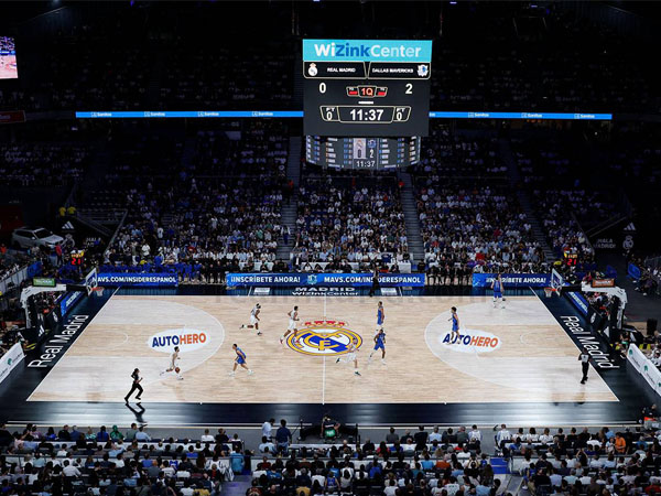 Pertandingan Real Madrid Baloncesto versus Dallas Mavericks di WiZink Center. Satu saat NBA bisa mainkan laga musim regular di Stadion Santiago Bernabeu. (Foto: Real Madrid)