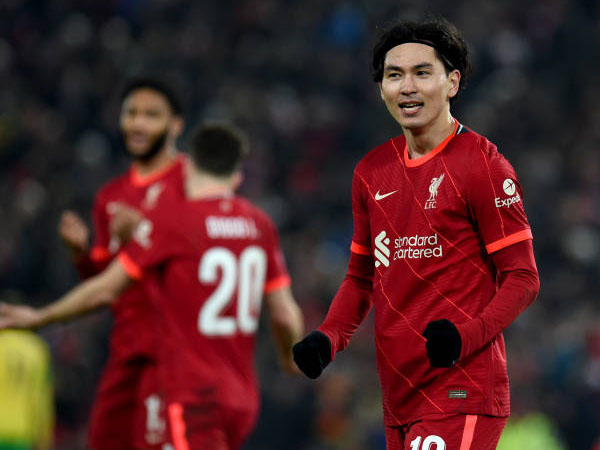 Takumi Minamino Gambarkan Perasaannya Ketika Cetak Gol di Anfield