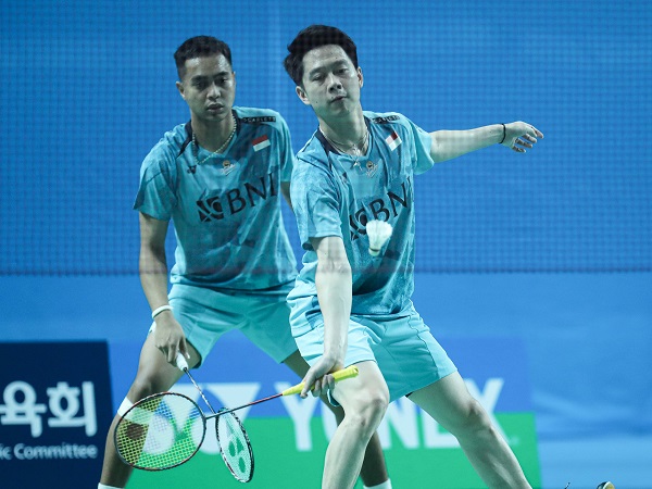 Korea Masters 2023 jadi pelajaran berharga untuk Kevin Sanjaya dan Rahmat Hidayat.