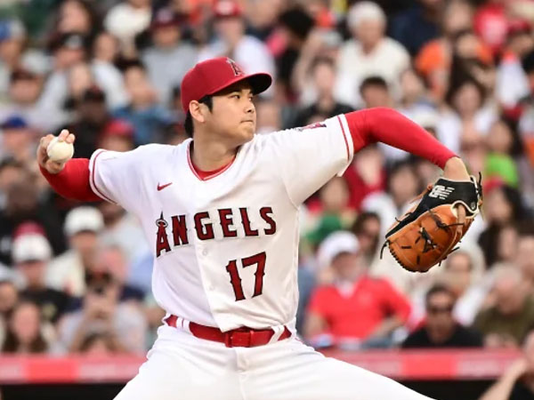 Shohei Ohtani dinobatkan sebagai finalis penghargaan MVP American League 2023. (Foto: Yahoo Sports)