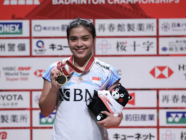 Gregoria Mariska Tunjung puas bisa raih titel juara di Kumamoto Masters 2023.