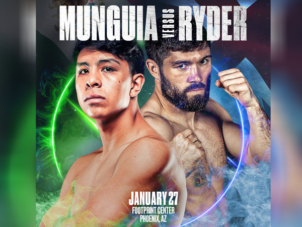 Jaime Munguia (kiri) dan John Ryder (Foto: Golden Boy Promotions)