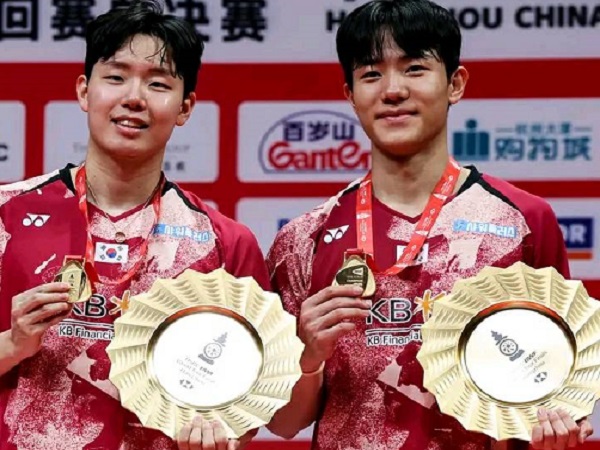 Kang Min Hyuk / Seo Seung Jae Kampiun Ganda Putra BWF World Tour Finals 2023