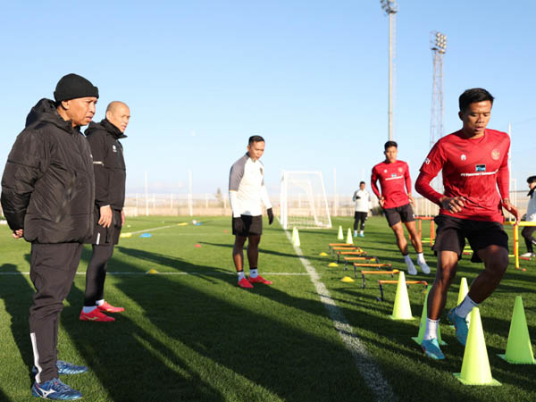 Waketum PSS Zainudin Amali memantau langsung latihan skuat timnas Indonesia di Turki