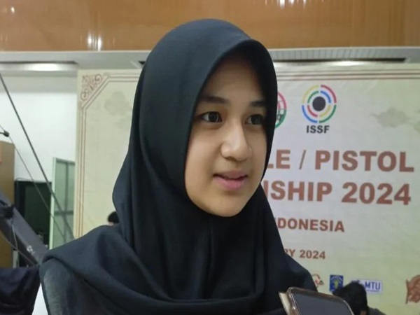 Atlet menembak Indonesia, Aisyah Qalbi. (Foto: Antara)